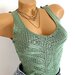 Maieu dama verde din tricot subtire casual- elegant